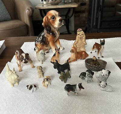 #ad Lot of Ceramic Animal Vintage Figurines DOGS England Japan Royal Doulton More $85.60