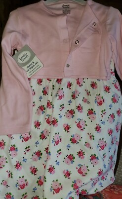 #ad toddler size 3T Dress Cardigan SetNWT Pink Floral NEW Lovable friends $9.99