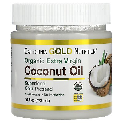 #ad Organic Coconut Oil Extra Virgin Unrefined Certified USDA Organic $11.57