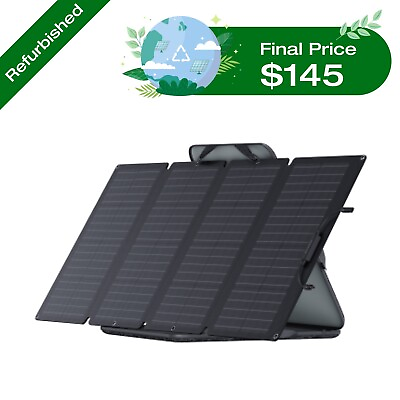 #ad EcoFlow 160W Portable Solar Panel for Power Station IP68 Certified Refurbished $171.00