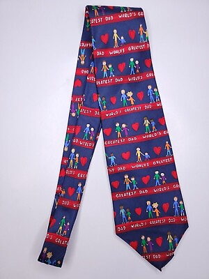 #ad Save The Children Mens Formal Necktie 57quot;Lx4quot;W Multicolor Neck Tie $13.60