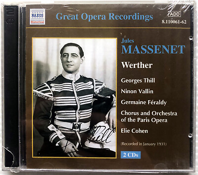#ad Massenet: Werther by Georges Thill CD 2001 BRAND NEW amp; SEALED AU $34.95