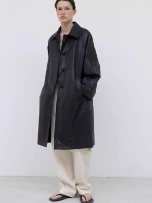 #ad The Row Women#x27;s Strappy Long Trench Coat Loose Single breasted Coat $176.39