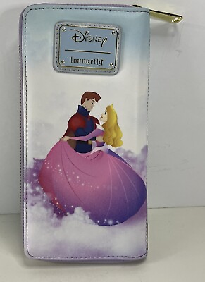 #ad Loungefly Disney Princess Castle Series Sleeping Beauty Zip Around Wallet $17.99