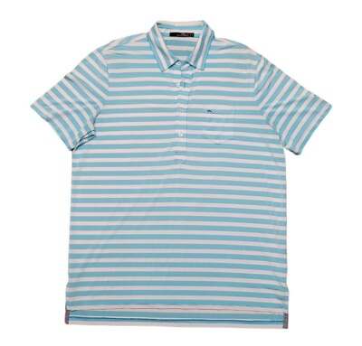 #ad Ralph Lauren RLX Golf Green Stripe Men#x27;s Short sleeve Stretchable Polo Shirt XL $21.99
