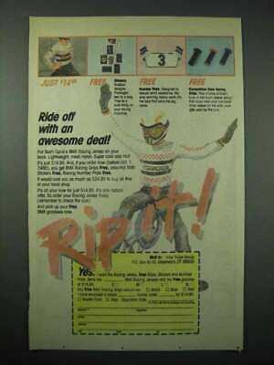 #ad 1987 Team Cycle BMX Racing Jersey Ad Ride Off $19.99