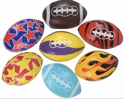 #ad #ad 3.5quot; Soft Stuff Football Assortment 24 PACK by Rhode Island Novelty Piñata Party $12.99