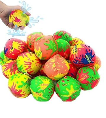 #ad Water Bomb Splash Balls Water Absorbent Ball Kids Pool Toys 12 Pack $18.99