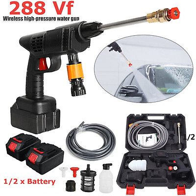 #ad Portable Cordless Electric High Pressure Water Spray Gun Car Washer Cleaner $30.98