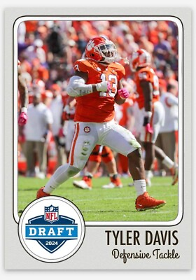 #ad Tyler Davis ACEO Custom Football Card 2024 NFL Draft Prospect $9.49