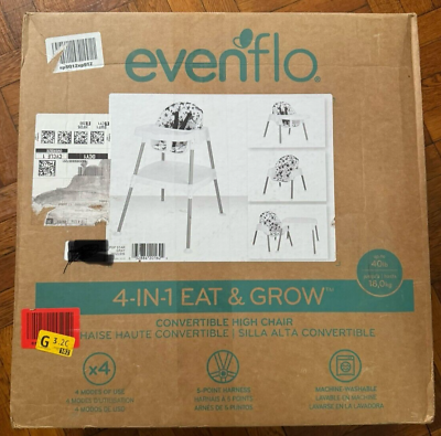 #ad Evenflo 4 in 1 Eat amp; Grow Convertible High Chair Polyester # $59.99