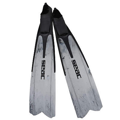 #ad Open Box Seac Shout Camo Long Free Diving Fins for Spearfishing Grey Size:39 40 $79.00
