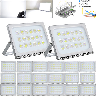 #ad 20 X 100W Cool White LED Flood Light Outdoor Yard Security lighting Lamp 110V $285.99