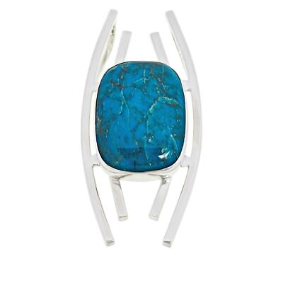 #ad Jay King Sterling Silver Cloudy Mountain Turquoise Pendant $82.39