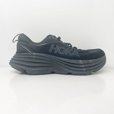 #ad Hoka One One Womens Bondi 8 1127952 BBLC Black Running Shoes Sneakers Size 7B $69.74
