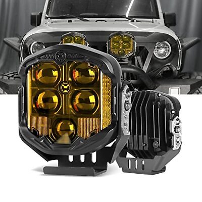 #ad S 7 Inch Round Offroad Lights 1pc 95w 10800lm Led Driving Light Combo Beam Side $132.89