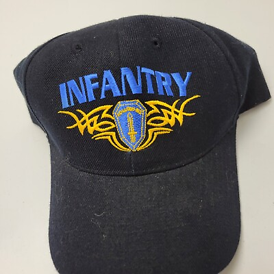 #ad Infantry Hat Cap Black New Strapback B47 $8.99