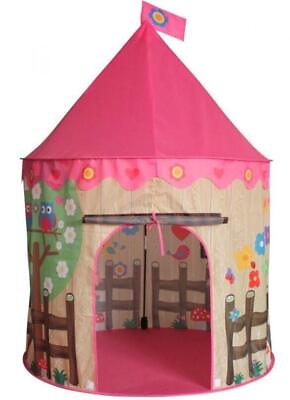 #ad Pink Kids Playhouse Play tent Pop Up Castle Princess Indoor Outdoor Girl AU $33.90