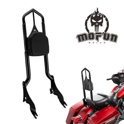 #ad MOFUN 31quot; Sissy Bar Backrest For Harley Touring Street Glide Road King 2009 2024 $114.99