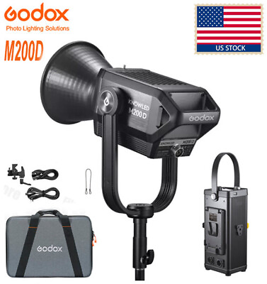 #ad US Godox M200D 5600K Daylight Studio LED Continuous Video Light Portable Case $349.00