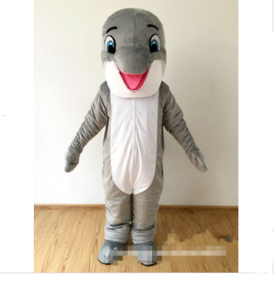 #ad Professional Gray Dolphin Mascot Costume Party Outfit Game Fancy Dress Adult New $139.99