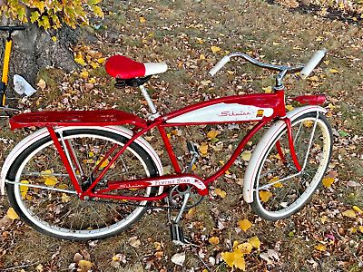 #ad SCHWINN FLYING STAR 1961 VINTAGE BICYCLE ALL ORIGINAL COMPLETE FOR RESTORATION $900.00