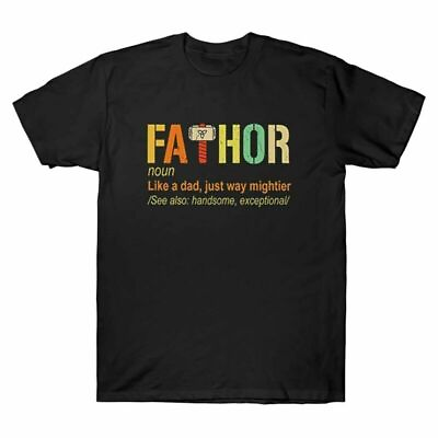 #ad Fathor Definition Like A Dad Just Way Mightier Vintage T Shirt Father#x27;s Day Gift $17.99