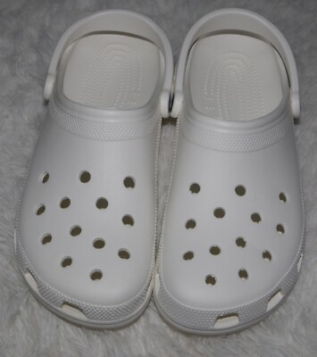 #ad Crocs Classic White Slip On Adults Mens Unisex Size US 12 $38.95
