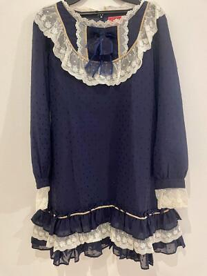 #ad Baby Lace Dress Navy Blue $229.46