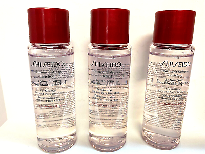 #ad Lot of 3 Shiseido Treatment Softener Enriched Lotion 3 oz 90mL 1 oz 30ml each $14.99