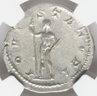 #ad NGC XF Caesar Gordian III 238 244 AD Roman Empire AR Silver Denarius Rome Coin $94.99
