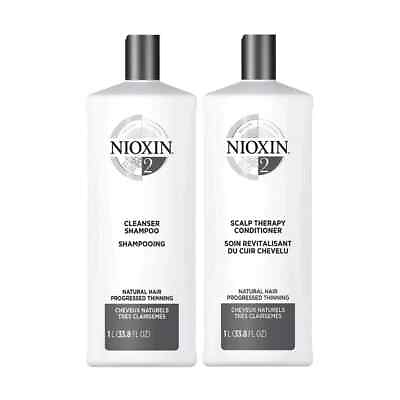 #ad Nioxin System 2 Cleanser Shampoo and Scalp Therapy Conditioner Duo 33.8 Oz $45.99
