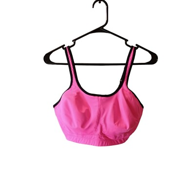 #ad Champion sports bra pink and black size 38DD $15.00
