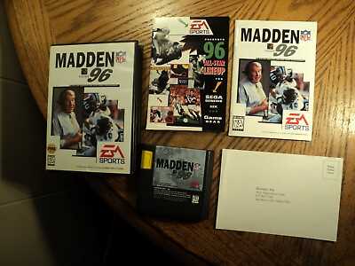 #ad Madden NFL 96 Sega Genesis 1995 Complete $14.39