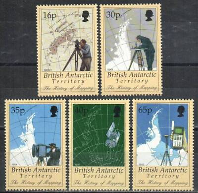 #ad British Antarctic Territory Stamp 253 257 Maps of Antarctica $13.95