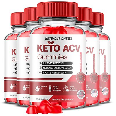 #ad Keto Cut Chews Gummies Keto Cut Chews ACV Gummys Weight Loss ORIGINAL 5 Pack $97.95