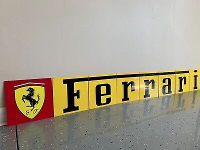 #ad #ad Amazing 80” 8 Piece Ferrari Italian Racing Vintage Reproduction Garage Sign $185.00