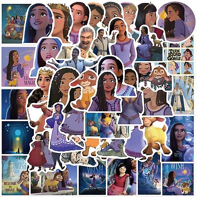 #ad 50Pcs Wish Kids Stickers Pack Disney Movie Cute Cartoon $9.99
