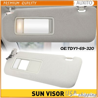 #ad Left Driver Sun Side Visor with Light For Gray Mazda CX 9 GS 3.7L 2010 2015 $25.89