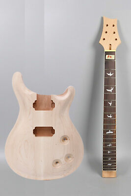 #ad New Guitar Kit guitar Neck 22fret Maple Guitar Body Set in Heel DIY Guitar $145.00