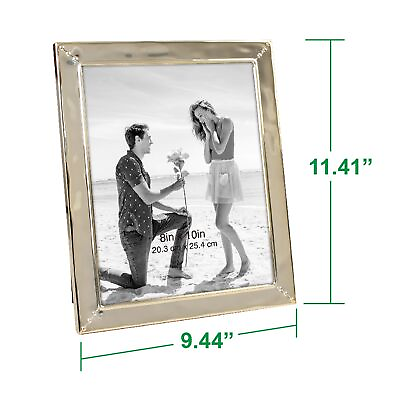 #ad Better Homes amp; Gardens 8quot; x 10quot; Rectangle Metal Tabletop Picture Frame Gold $22.03
