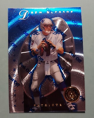 #ad 1997 Pinnacle Totally Certified DREW BLEDSOE #7 Platinum Blue # 2499 Patriots $3.99