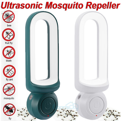 #ad Ultrasonic Mosquito Repeller Fly Bug Insect Killer Pest Control Lamp Night Light $13.59