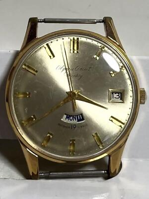 #ad Orient Wrist Watch Olympia Weekly 19 Stones 1960S Japan Used $260.00