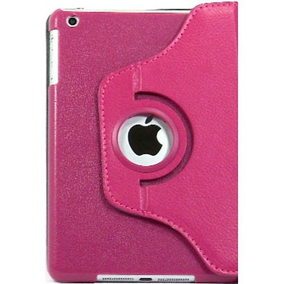#ad 360 Degree Rotating PU Leather Case for Apple iPad Mini Voilet $6.98
