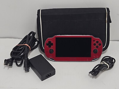 #ad Sony PlayStation PS Vita OLED PCH 1000 Red 8gb With Case $174.99