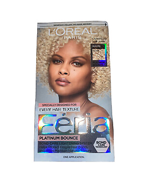 #ad L#x27;Oreal Paris Feria Hair Color Platinum Bounce Care Lightens Up To 8 Levels $9.94