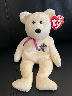 #ad TY Beanie Baby MOTHER the Bear 8.5 inch Stuffed Animal Toy PVC Pellets NWT $7.50