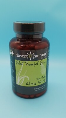 #ad Desert Harvest Super Strength Aloe Vera 180ct Exp:10 2028 New $65.00
