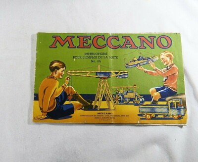 #ad Meccano N° 3A Manual Instruction 1946 $9.76